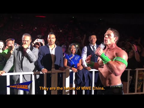 جون سينا يقدم مصارعين صينيين، مقطع ترويجي للنزال العالمي