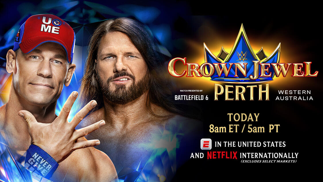 كراون جول 2025 | مواجهة تحبس الأنفاس بين جون سينا وأي جي ستايلز