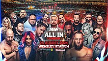 التقرير الكامل لنتائج مواجهات عرض AEW ALL IN لندن