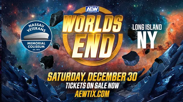 تقرير المواجهات النهائية لعرض Worlds End لاتحاد AEW الليلة
